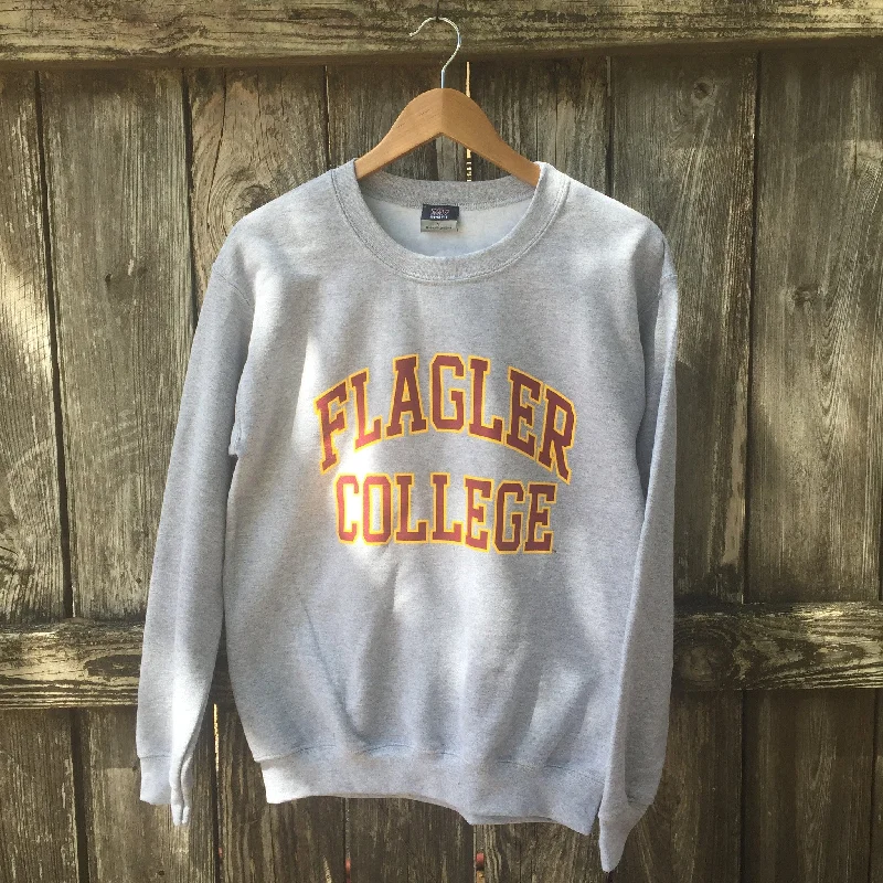 Women's Hooded Sweatshirts with Welt PocketsOfficial Flagler College Crewneck