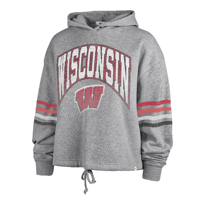 Women's Hooded Sweatshirts with Satin LiningWISCONSIN BADGERS UPLAND '47 BENNETT HOOD WOMENS