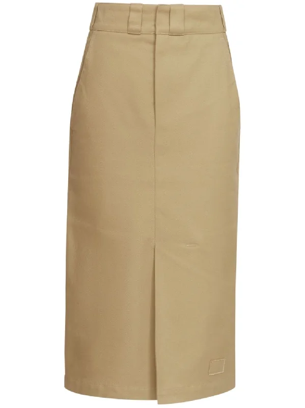 Women's Tiered DressesWomen's Rounded Hem SkirtsMaison Margiela Women's Skirts Camel