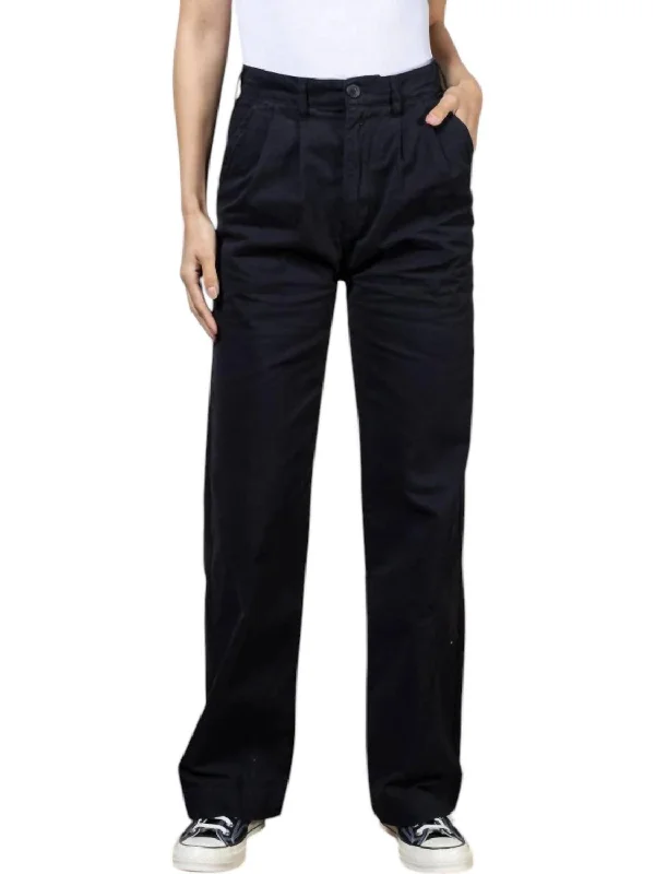 Women's Jodhpurs with Tapered LegEllery High Rise Wide Leg Trouser In Black