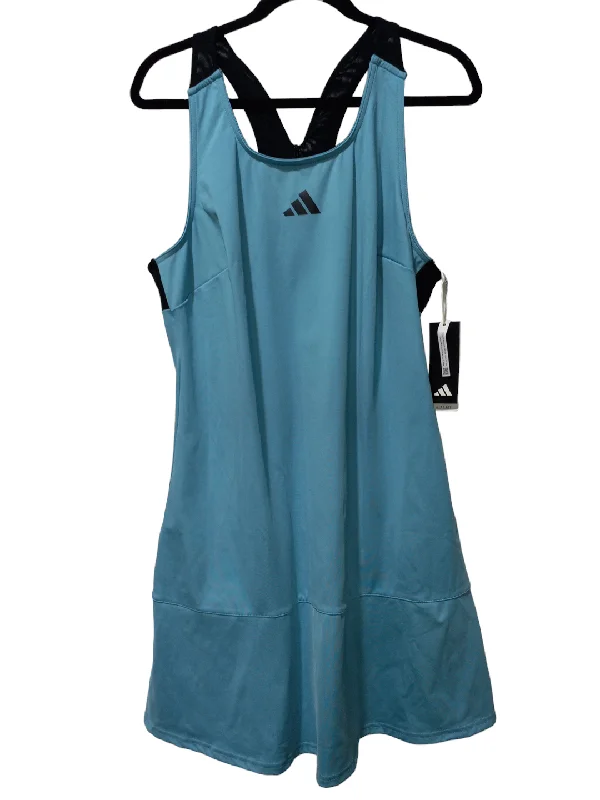 Women's Peter Pan Collar DressesBlue Athletic Dress Adidas, Size 1x