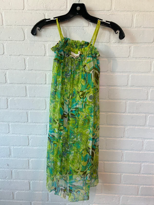 Women's Shift DressesGreen Dress Casual Short Studio M, Size Xs