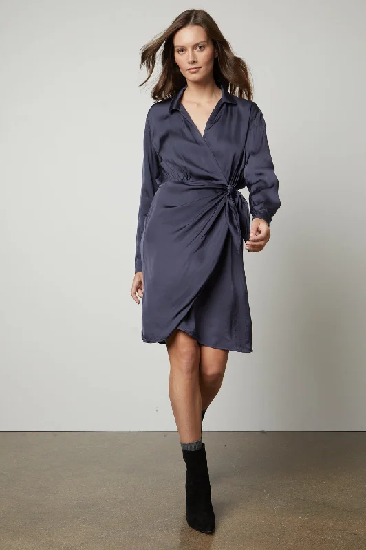 Women's Gathered DressesJUNI WRAP DRESS