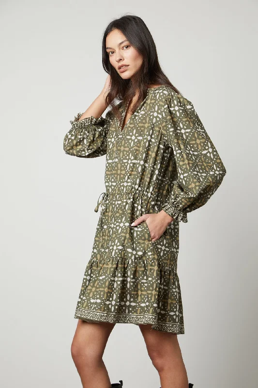 Women's Square-Neck DressesKATARINA PRINTED BOHO DRESS