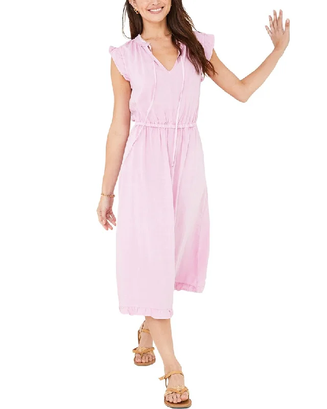 Women's U-Back DressesBella Dahl Ruffle Sleeve Midi Dress