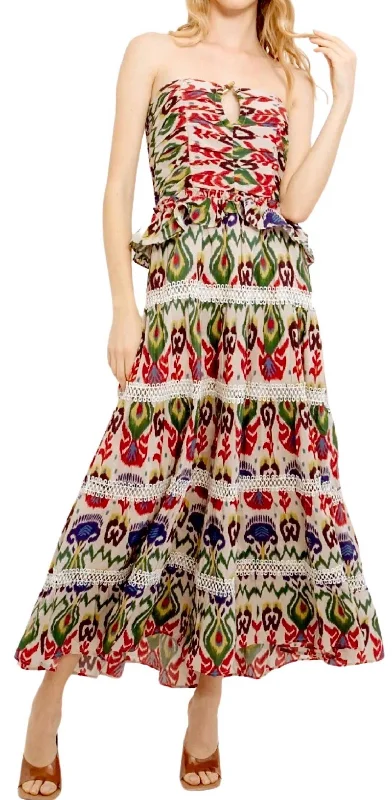 Women's Ruffled DressesNaira Midi Dress In Multi