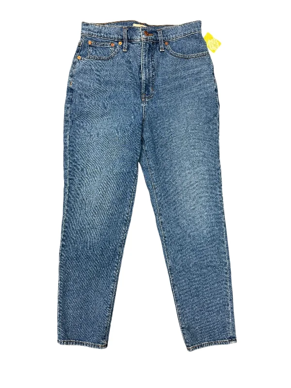 Women's Jodhpurs with Sweetheart NeckJeans Straight By Madewell In Blue Denim, Size: 6