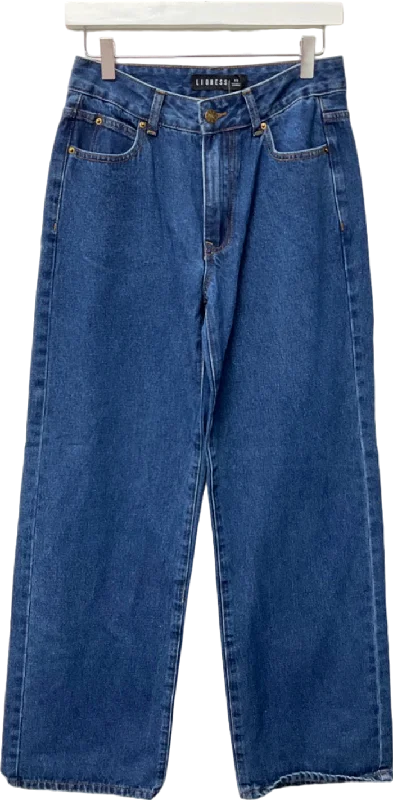 Women's Jodhpurs with Capri LengthLioness Blue Denim Jeans UK XS