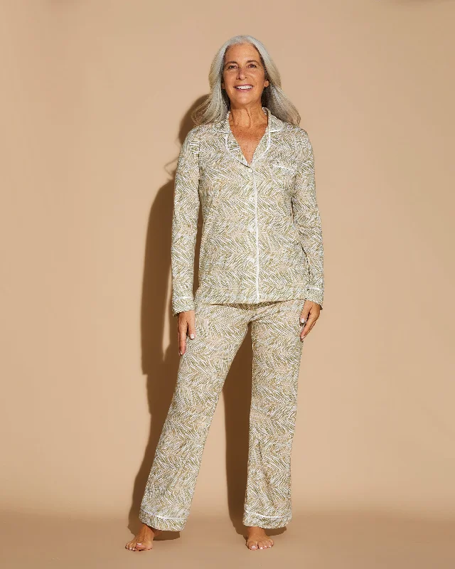 women's pajamas for travelLong Sleeve Top & Pant Pajama Set