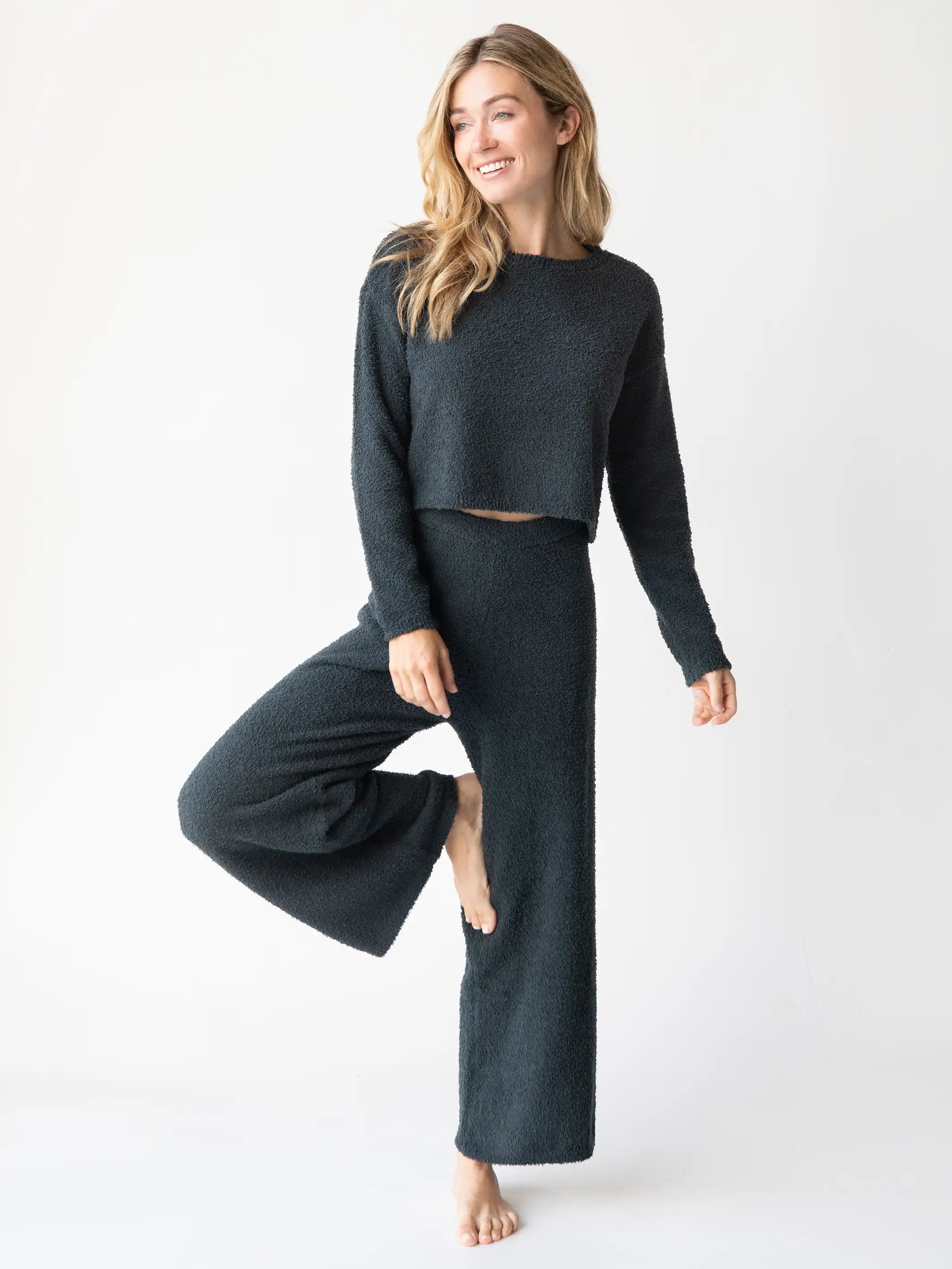 women's pajamas for cozy bedtime routinesCozy Up Pant & Sweater Set - Charcoal