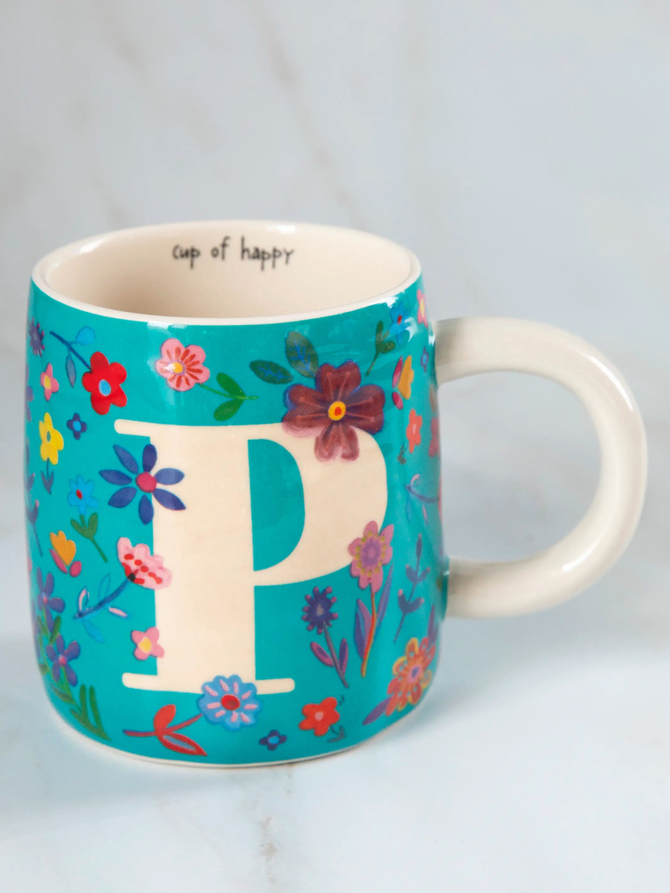 women's pajamas for the holidaysFloral Initial Mug - P