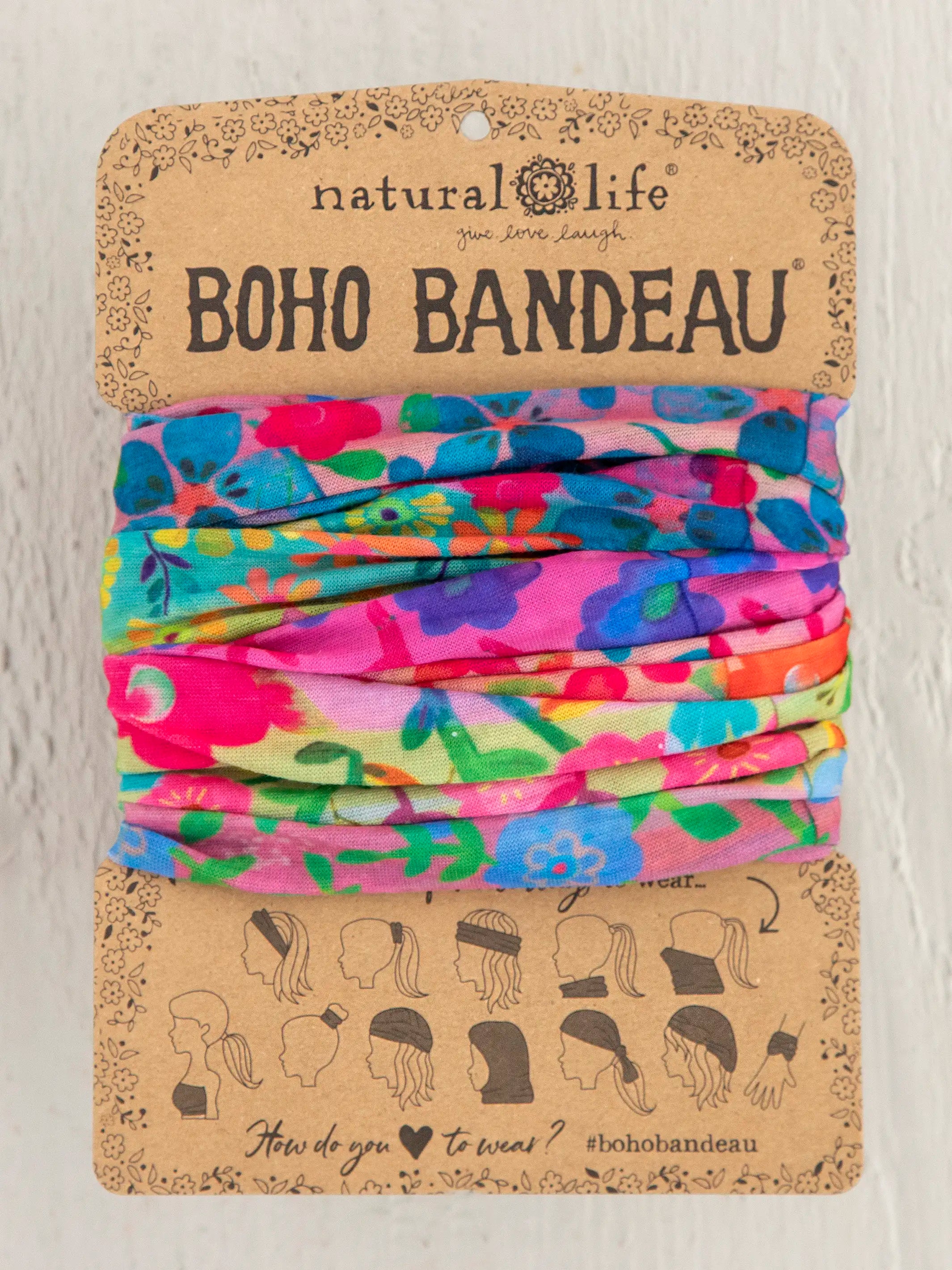 women's pajamas for cold weatherFull Boho Bandeau® Headband - Rainbow Floral Rows