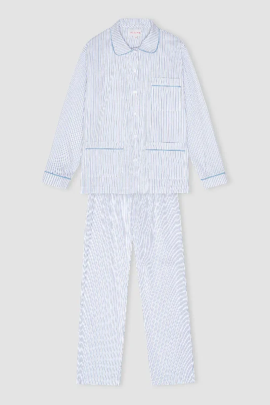 women's pajamas with a blend of comfort, style, and functionalityNEEDLE STRIPE PYJAMAS SET