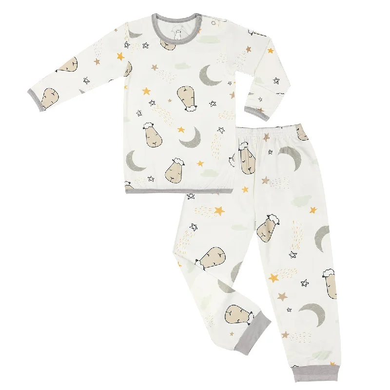 women's pajamas with pocketsPyjamas Set Goodnight Baa Baa White + Goodnight Baa Baa White