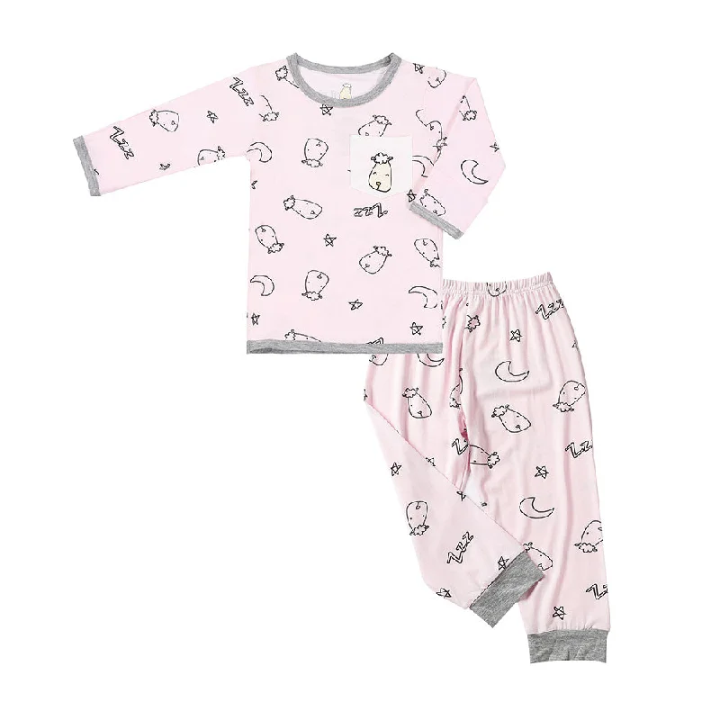 women's pajamas for a cozy night inPyjamas Set Sweet Dreams Baa Baa Pink + Sweet Dreams Baa Baa Pink